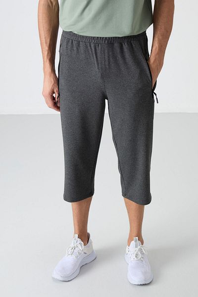 TOMMY LIFE Men's Capri - Anthracite Melange, Zipper Pocket, Classic Leg - 83091