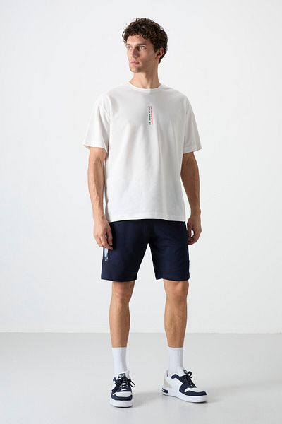 AIR JONES Ανδρικό σορτς Amos Indigo Printed - 81246