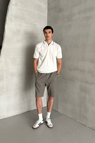 HYMAN Erkek Pileli Baggy Şort