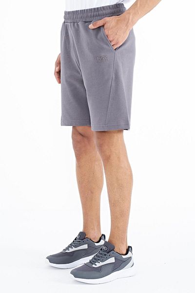AIR JONES Ανδρικά σορτς Aldo Dark Grey Standard Fit - 81242