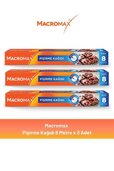 MACROMAX 8 Meters 3 Pieces of Baking Paper