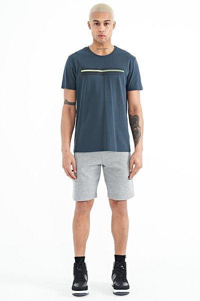 AIR JONES Ανδρικό σορτς Alec Grey Melange Standard Fit - 81243