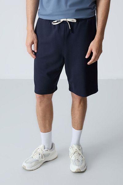 AIR JONES Ανδρικό σορτς από μαλακό βαμβακερό Navy Blue - Standard Fit 81275