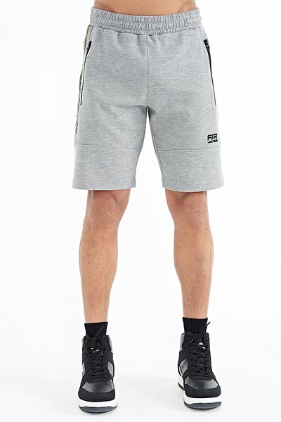 AIR JONES Ανδρικό σορτς Alec Grey Melange Standard Fit - 81243