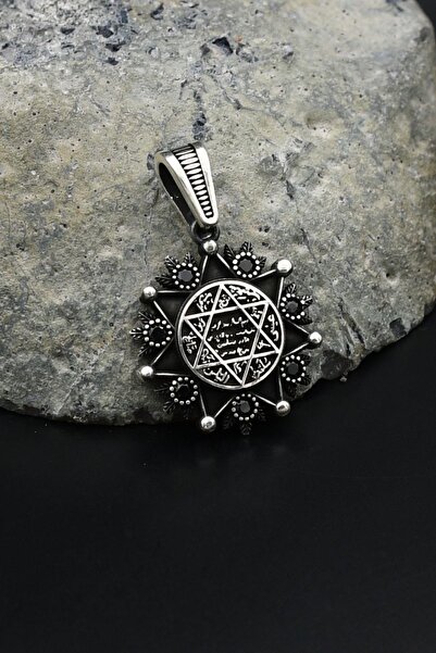 Prestige Kolye Ucu 925 Ayar Gümüş Hz. Süleyman Mührü 901599