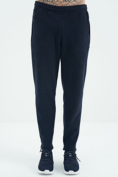 AIR JONES Darrel Navy Blue Fleece Men's Tracksuit Bottom - 82109