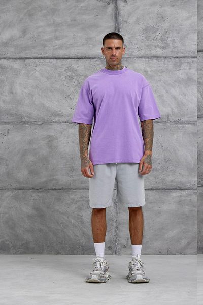 NOMARC Μωβ Basic Oversize T-shirt