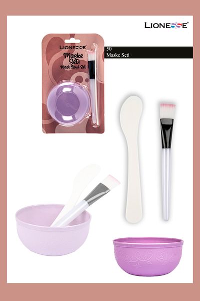 Lionesse Mask Set 50 – Mixing Bowl and Application Brush