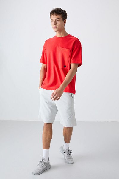 TOMMY LIFE Ανδρικό μπλουζάκι Fiesta Cotton Thick Surface Texture Oversize Fit Basic - 88341