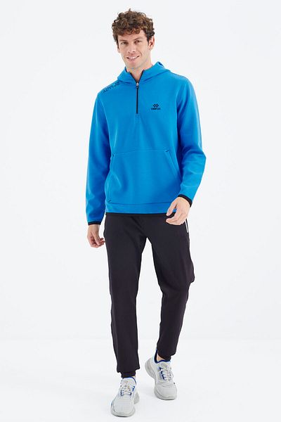 TOMMY LIFE Navy Blue Lace-up Pocket Detailed Comfortable Fit Men's Tracksuit Bottom - 84995