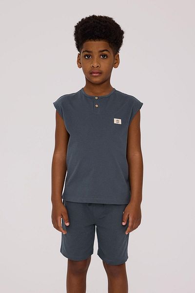 Nebbati Basic Bg Store Boy's Anthracite Tank Top