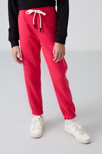 TOMMY LIFE Долнище за момичета с бродерия от памук Viva в червено - 75158
