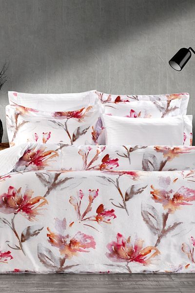 ZEBRA CASA Σετ Παπλωματοθήκη Salina Cotton Satin Διπλό