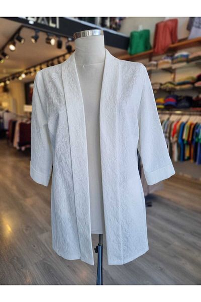 Paşalı 100% Cotton Three Quarter Sleeve Jacket