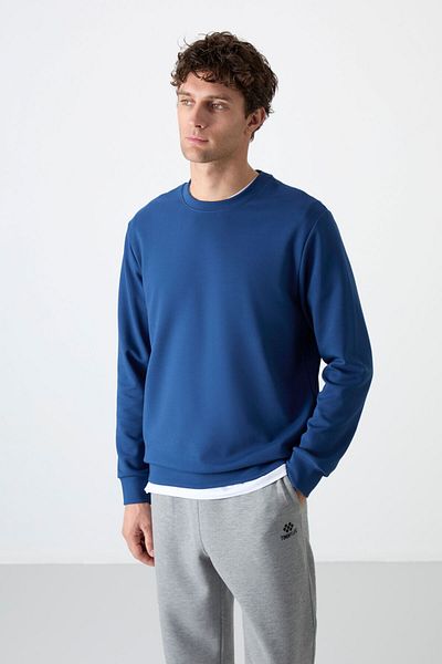 TOMMY LIFE Ανδρικό φούτερ - Parliament Basic, O-Neck, Comfortable Form - 88053