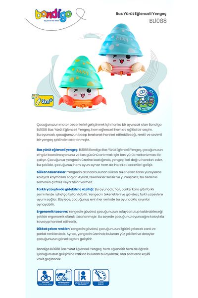 BONDİGO Pink Crab Walking Toy |   Adolescent Activation Toy |   Bondigo Bl1088P