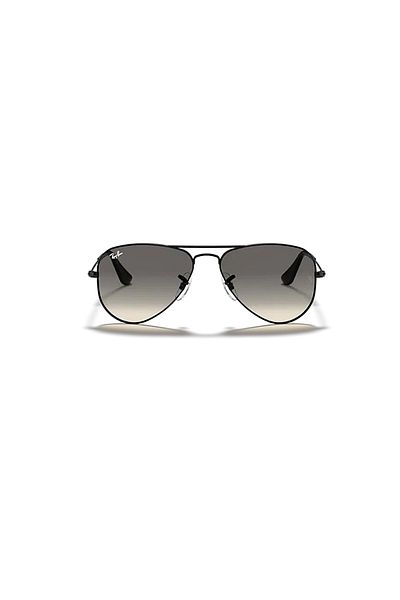 Ray-Ban Junior Rj 9506S 22011 50 Aviator Kids Drop Black Metal Sunglasses