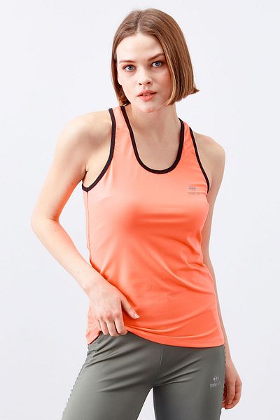 TOMMY LIFE Yavruağzı Cross Strap Sleeveless Standard Fit Women's Sports Undershirt - 97094