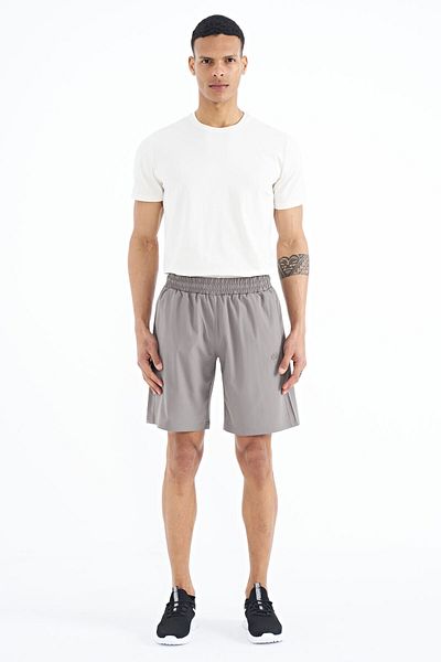 TOMMY LIFE Elastic Men's Shorts with Stone Side Pocket Detail - 81238