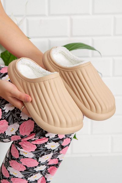 Moda Frato شباشب منزل صوفية داخلية للجنسين من Modafrato Flora شباشب شتوية مقاومة للماء