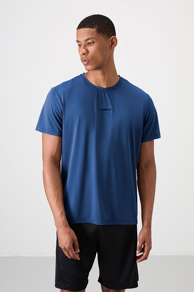 TOMMY LIFE Parliament Breathable Textured Thin Stretchy Standard Fit Ανδρικό μπλουζάκι Performance - 88384