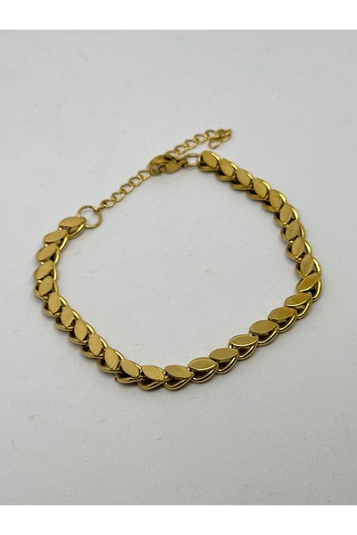 Çelik Arya jewelry 316L kararma yapmaz Çelik kadın kurtumu model arpa bileklik