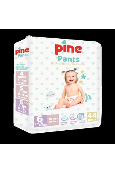 Pine Scutece chilotel Pine Pants, nr. 6, 18 kg+, 44 buc
