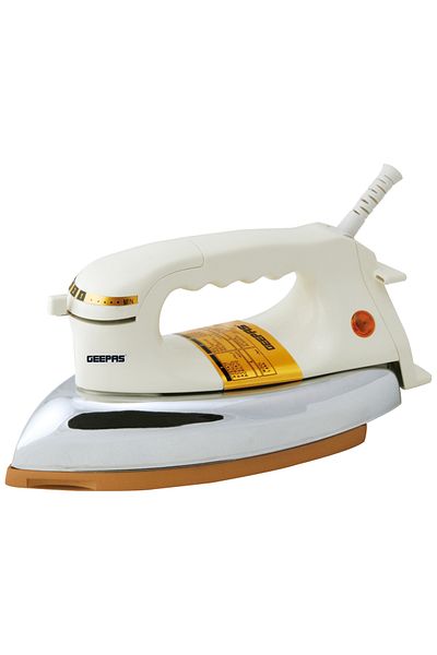 Geepas Automatic Dry Iron-GDI2780, 1200W Heavy Weight Iron with 60 Microns Nonstick Golden Teflon Soleplate