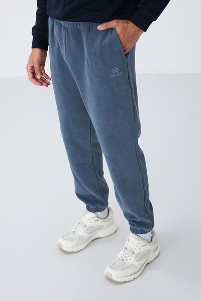 TOMMY LIFE Ανδρική φόρμα αθλητικής φόρμας Oil Hidden Zippered Comfortable Form Rubber Leg Fleece - 84866