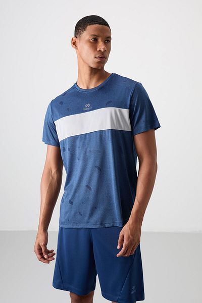 TOMMY LIFE Parliament Breathable Jacquard Thin Stretchy Standard Fit Ανδρικό μπλουζάκι Performance - 88398