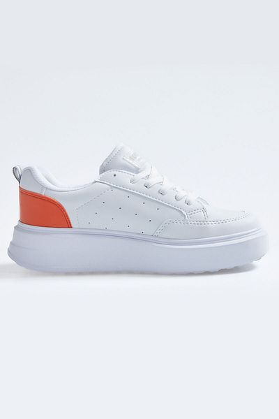 TOMMY LIFE Bílá - šněrovací pohodlná dámská sportovní obuv - 89105