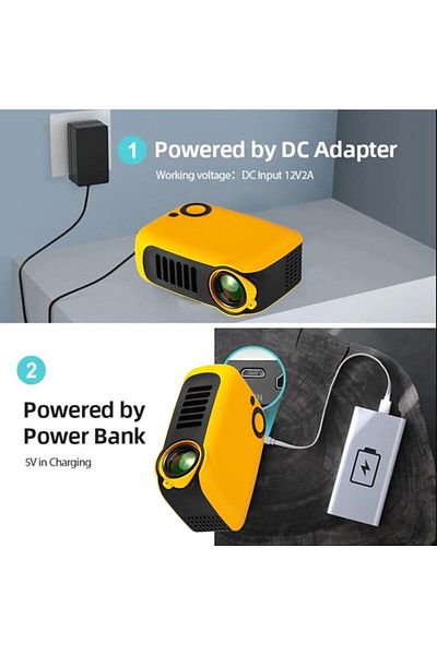 fulina Mini Projector 3D LED Home Cinema Projector,Portable Smart HD Port TV Box,1080P 4K