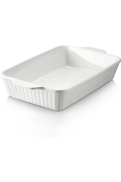 COOYA Casserole Dishes, Baking Pan with Handles, Bakeware Oven Safe Ceramic Baking Dish for Lasagna