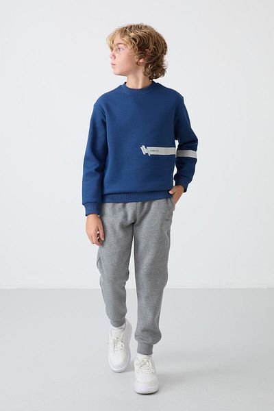 TOMMY LIFE Boys' Parliament Printed Sweatshirt - Cotton, Thick Hairy and Soft Texture - Standard Fit - 1123