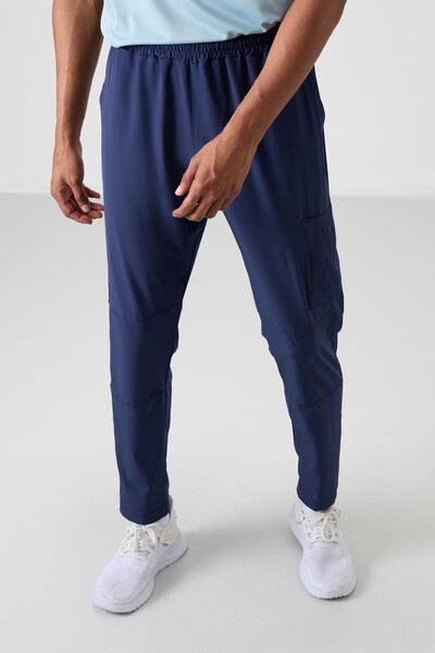 TOMMY LIFE İndigo İnce Yumuşak Comfort Fit Erkek Eşofman Alt - 82120