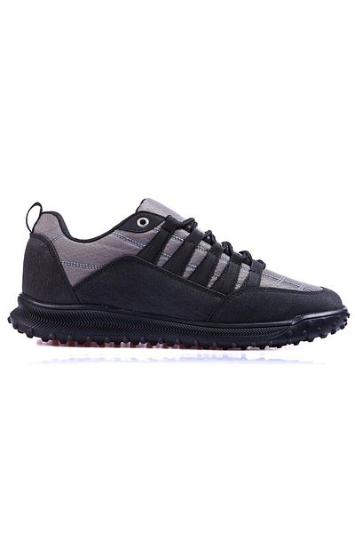 TOMMY LIFE Smoked Lace-up Mesh Detailed Faux Leather Men's Sports Shoes - 89114