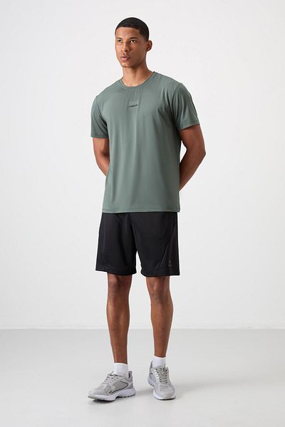 TOMMY LIFE Ανδρικό μπλουζάκι απόχρωσης με αναπνεύσιμη υφή, λεπτή ελαστική τυπική εφαρμογή - 88384