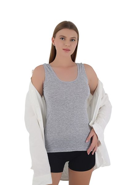 CNT Women's 3-Piece Ribbed Fabric Thick Strap Tank Top Set