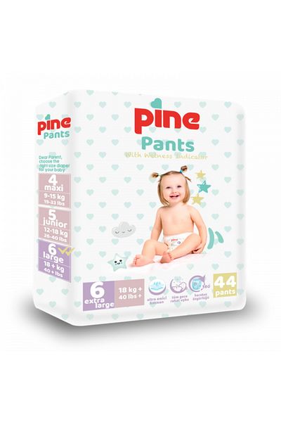 Pine Scutece chilotel Pine Pants, nr. 6, 18 kg+, 44 buc