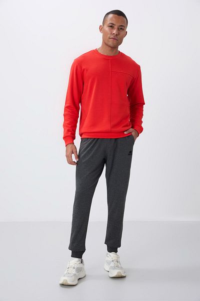 TOMMY LIFE Ανδρικό φούτερ Fiesta O Neck Thick Smooth Cotton -88405