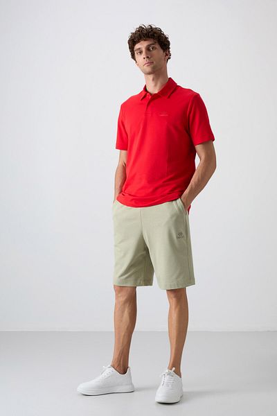 TOMMY LIFE Ανδρικό σορτς Çağla Cotton Thick Soft Texture Comfort Fit Basic - 81260