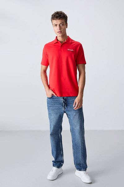 TOMMY LIFE Χοντρό μαλακό μπλουζάκι Fiesta Cotton Polo Standard Fit - 88346