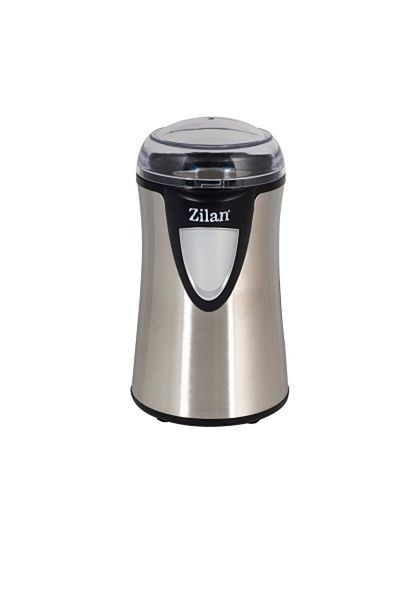 Zilan Rasnita cafea electrica, Zilan ZLN-8013,Argintiu /Negru 150 W, inox, cutite macinare otel inoxidabil