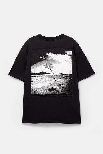 Pull & Bear Short sleeve landscape sweatshirt