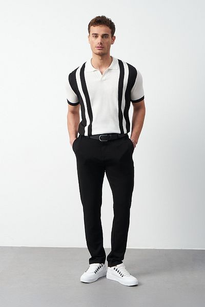 Mesfeno Flexible Modal Fabric Regular Men's Trousers