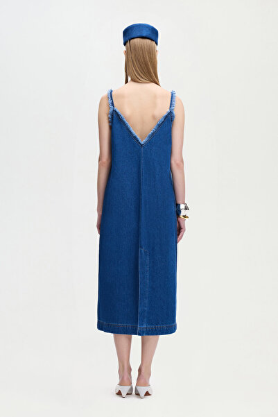 İKİKIZ Denim Strap Dress