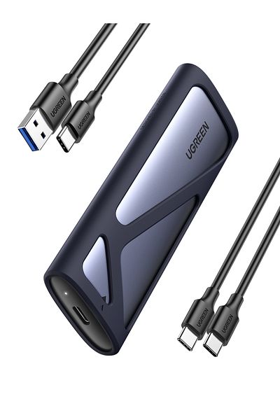 Ugreen | M.2 NVMe/M.2 SATA SSD Enclosure(10Gbps) |Black