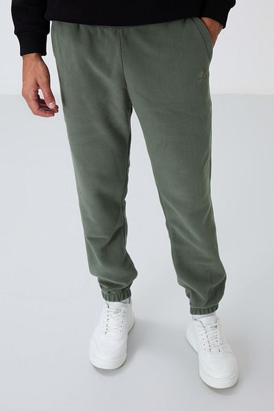TOMMY LIFE Άνετο ανδρικό φούτερ Çağla Fleece με φερμουάρ - Ελαστικό πόδι - 84866