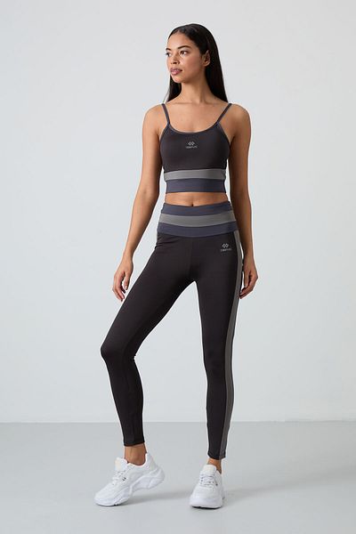 TOMMY LIFE Set de jambiere de performanță pentru femei, negre, flexibile, standard - 95335