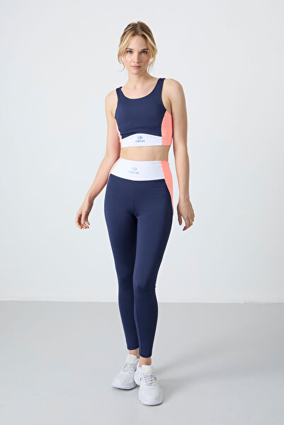 TOMMY LIFE Indigo Stretchy Standard Fit Performance Women's Leggings Suit - 9...